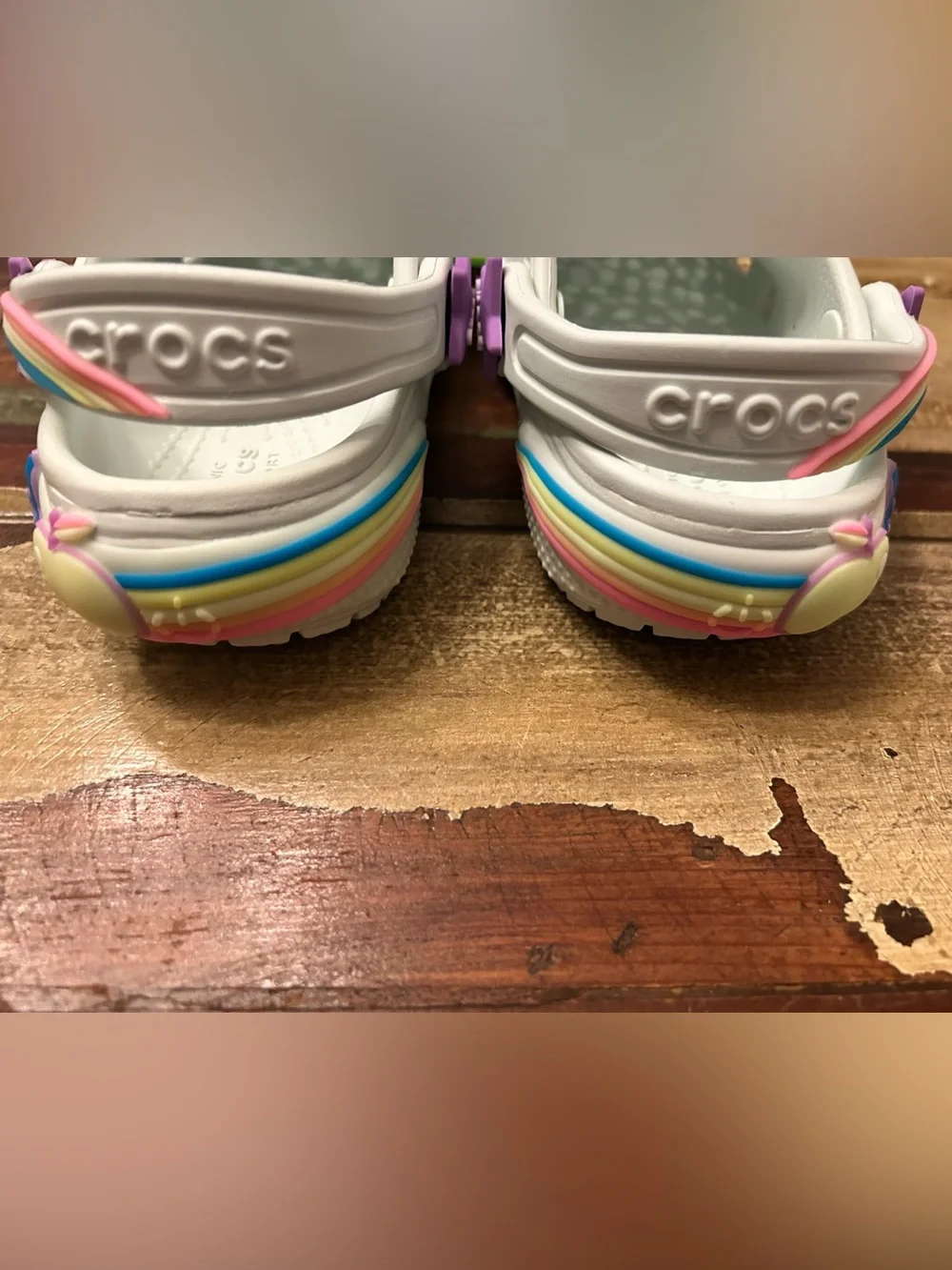 Crocs Hello Kitty & Friends Light Up Clog Sandal Kids Sz 8 Pink/White Brand New